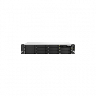 Сетевое хранилище без дисков/ SMB QNAP TS-864eU-RP-8G NAS, 8-tray 3,5"/2,5" w/o HDD, 4-core Intel Celeron N5095 2.0-2.9 GHz, 8GB DDR4 max, 2x2.5GbE LAN, 2U Rackmount, 2x300W PSU. W/o rail kit RAIL-B02