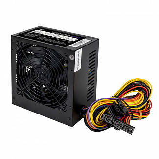 Блок питания/ PSU HIPER HPT-400 (ATX 2.31, peak 400W, Passive PFC, 120mm fan, power cord, Black) OEM