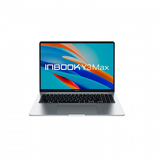 Ноутбук/ Infinix Inbook Y3 MAX_YL613 16"(1920x1200 IPS)/Intel Core i3 1215U(1.2Ghz)/16384Mb/512SSDGb/noDVD/Int:Intel UHD Graphics/BT/WiFi/70WHr/1.65kg/Silver/DOS
