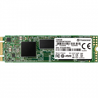 Твердотельный накопитель/ Transcend SSD 830S, 128GB, M.2(22x80mm), SATA3, 3D TLC, R/W 560/380MB/s, IOPs 55 000/65 000, DRAM buffer 256MB, TBW 70, DWPD 0.3 (5 лет)